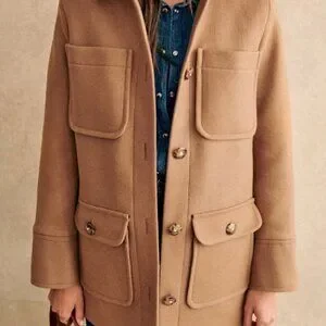 Sezane | Jackets & Coats | Sezane Paolo Coat In Camel | Poshmark